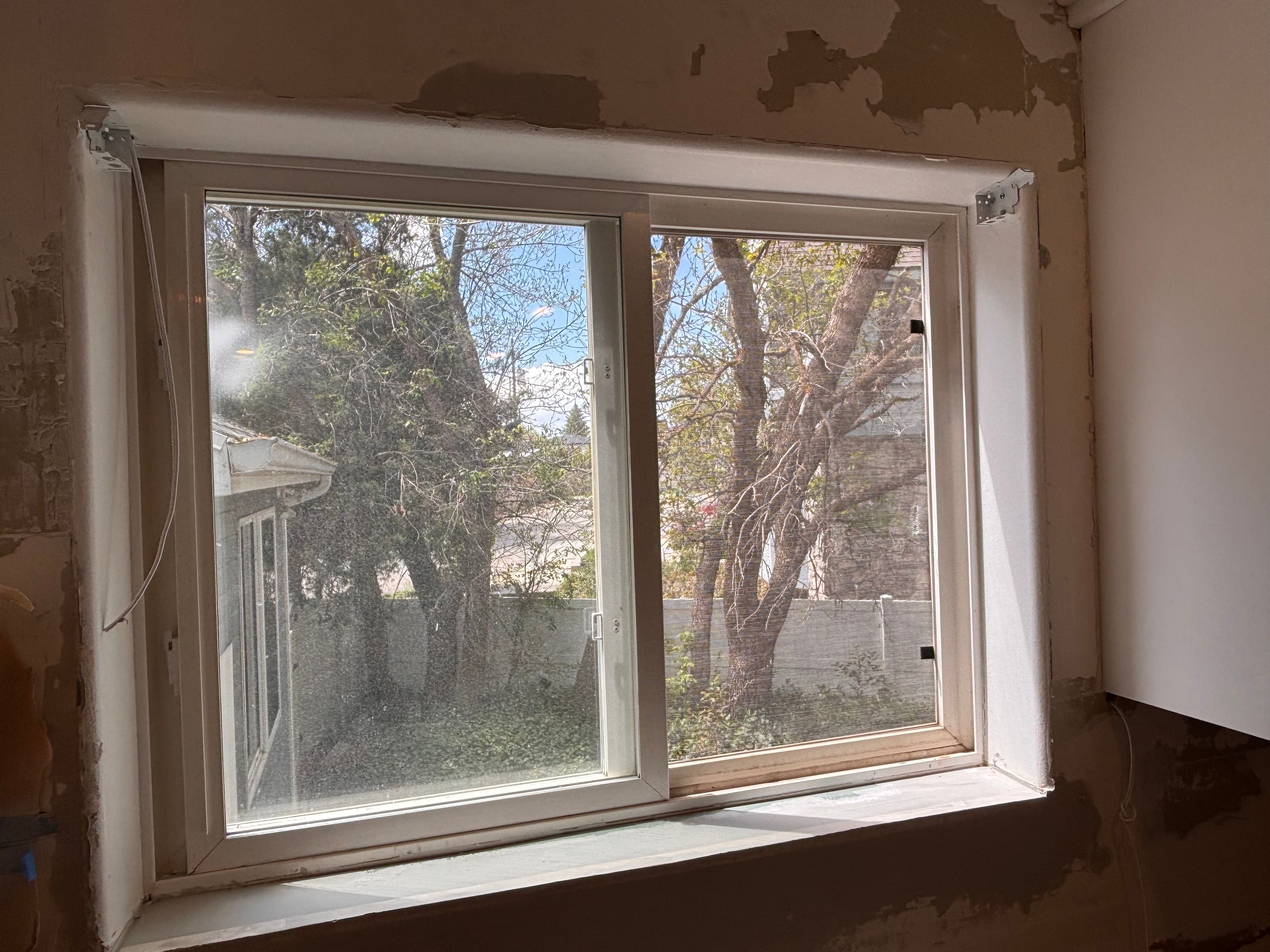 Project Kitchen Window Prep Done Right Before the Countertop Goes In image