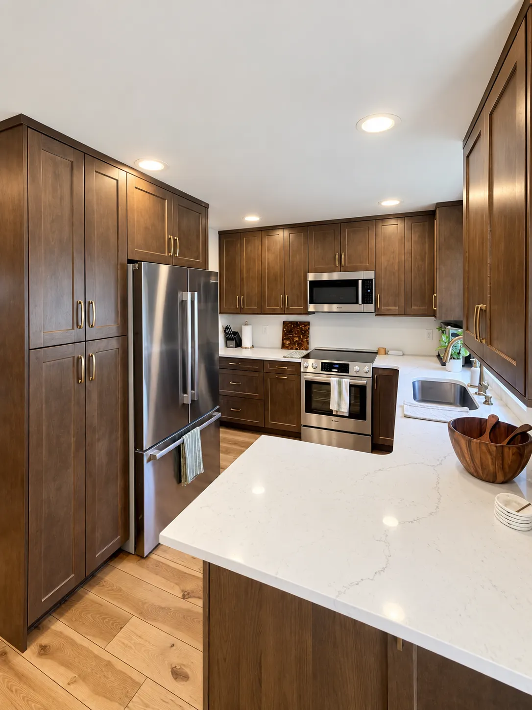 Warm Cabinetry, Clean Counters, and a Kitchen That Finally Works image