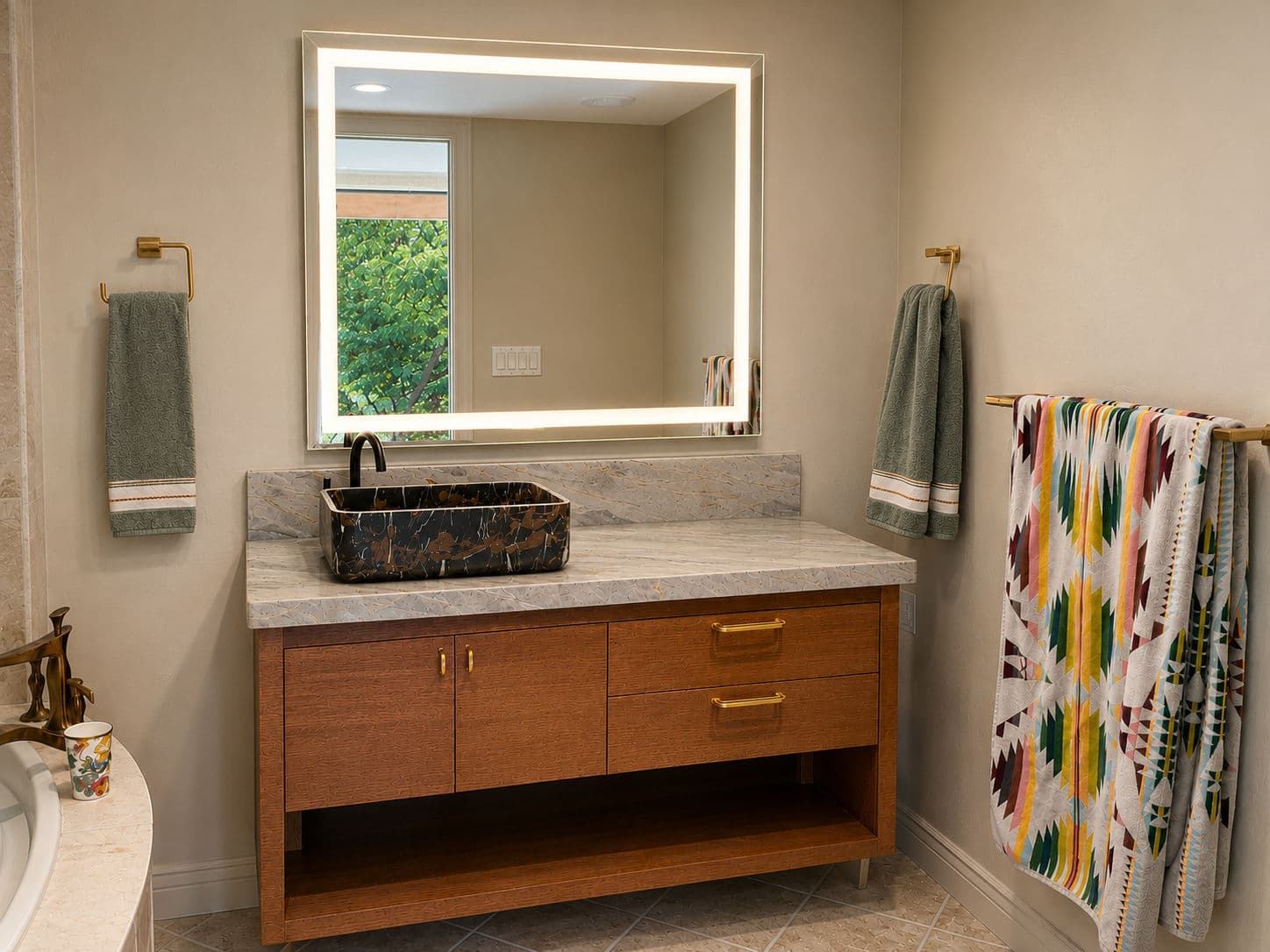 A Vanity Swap That Changed the Whole Feel of This Bathroom image