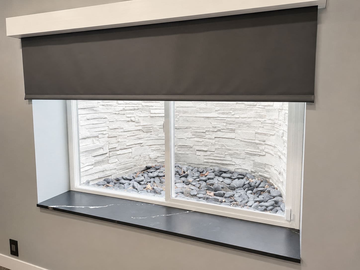 Gallery photos for Finished Window Ledge Detail That Makes a Basement Bar Feel Complete: Image #1