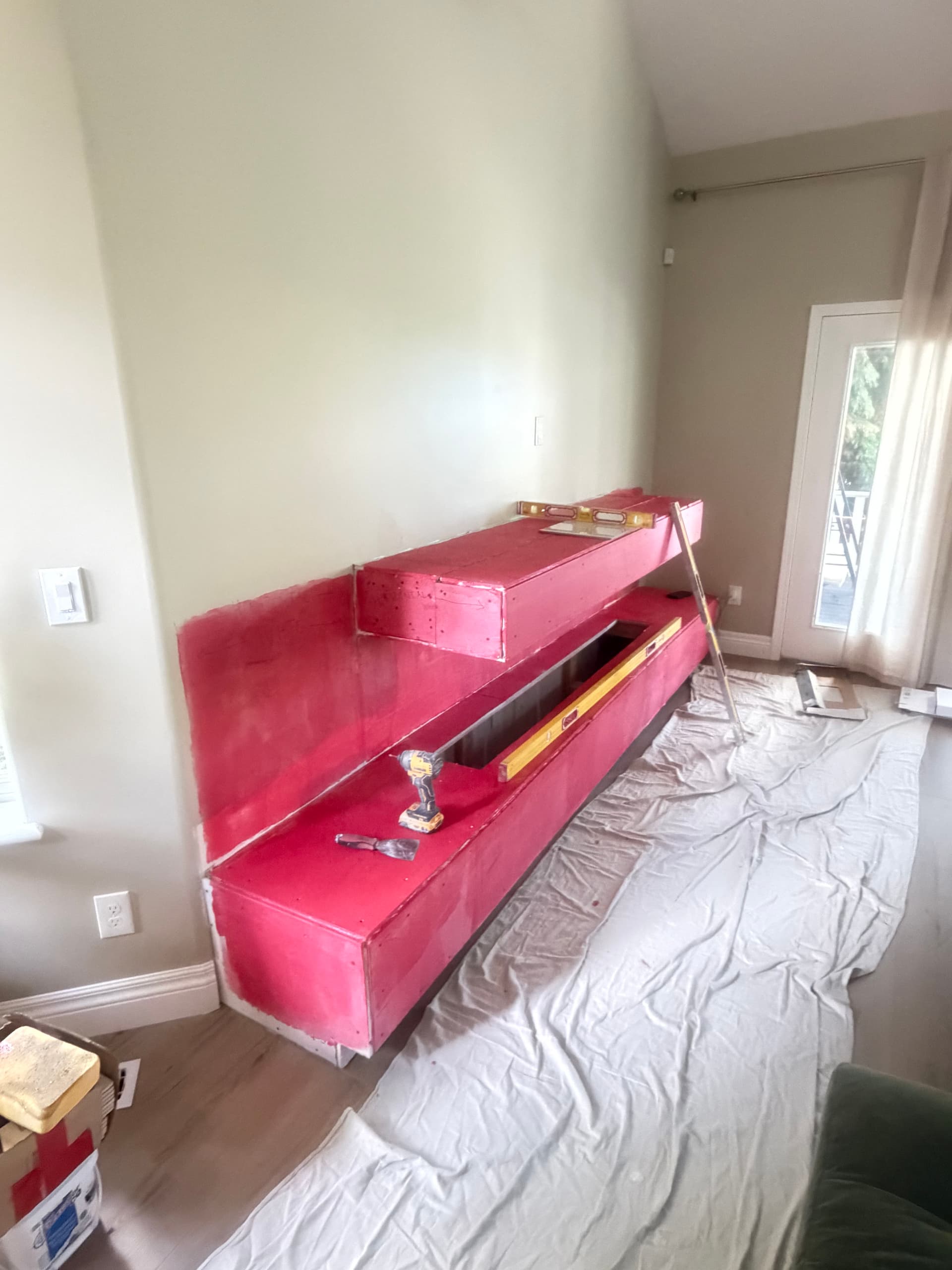 What a Vapor Fireplace Install Actually Looks Like Before the Pretty Part image