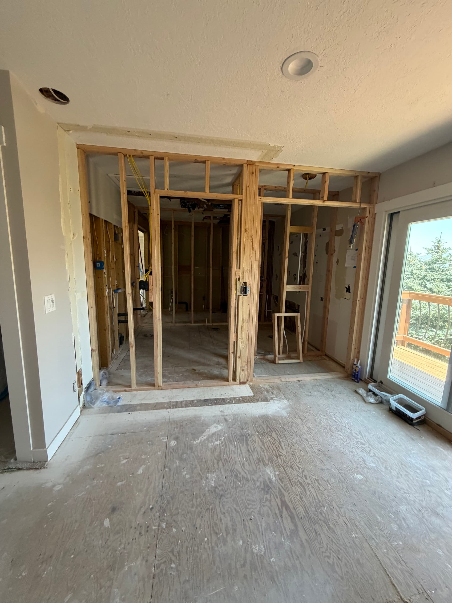 Two Bathroom Remodels Taking Shape From the Framing Up image