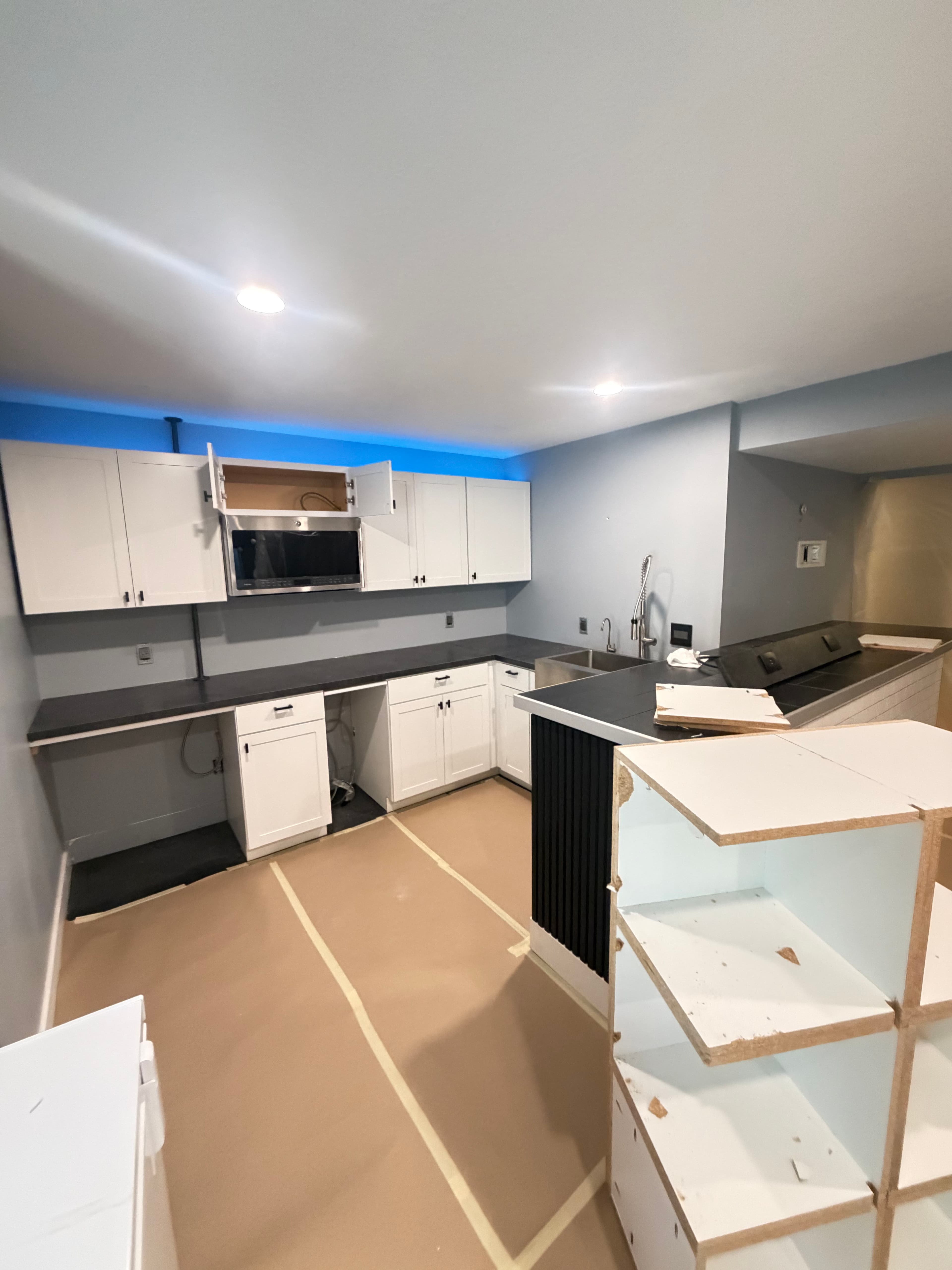 Project Basement Kitchenette Build in Progress image