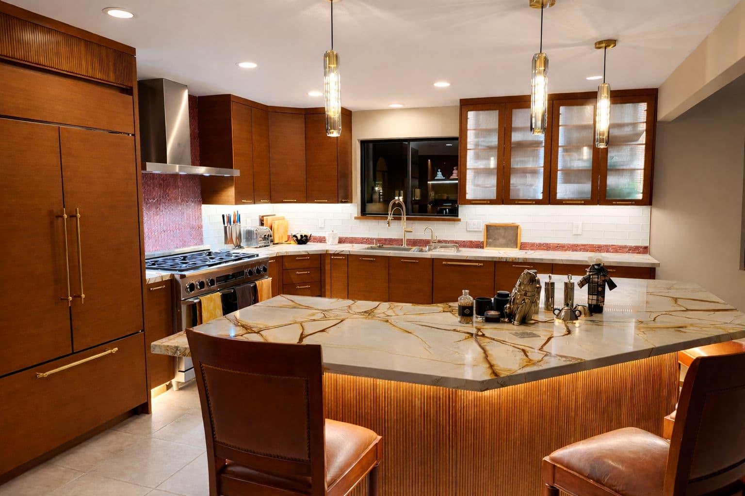 Project Stunning Kitchen Makeover with Marble Countertops image