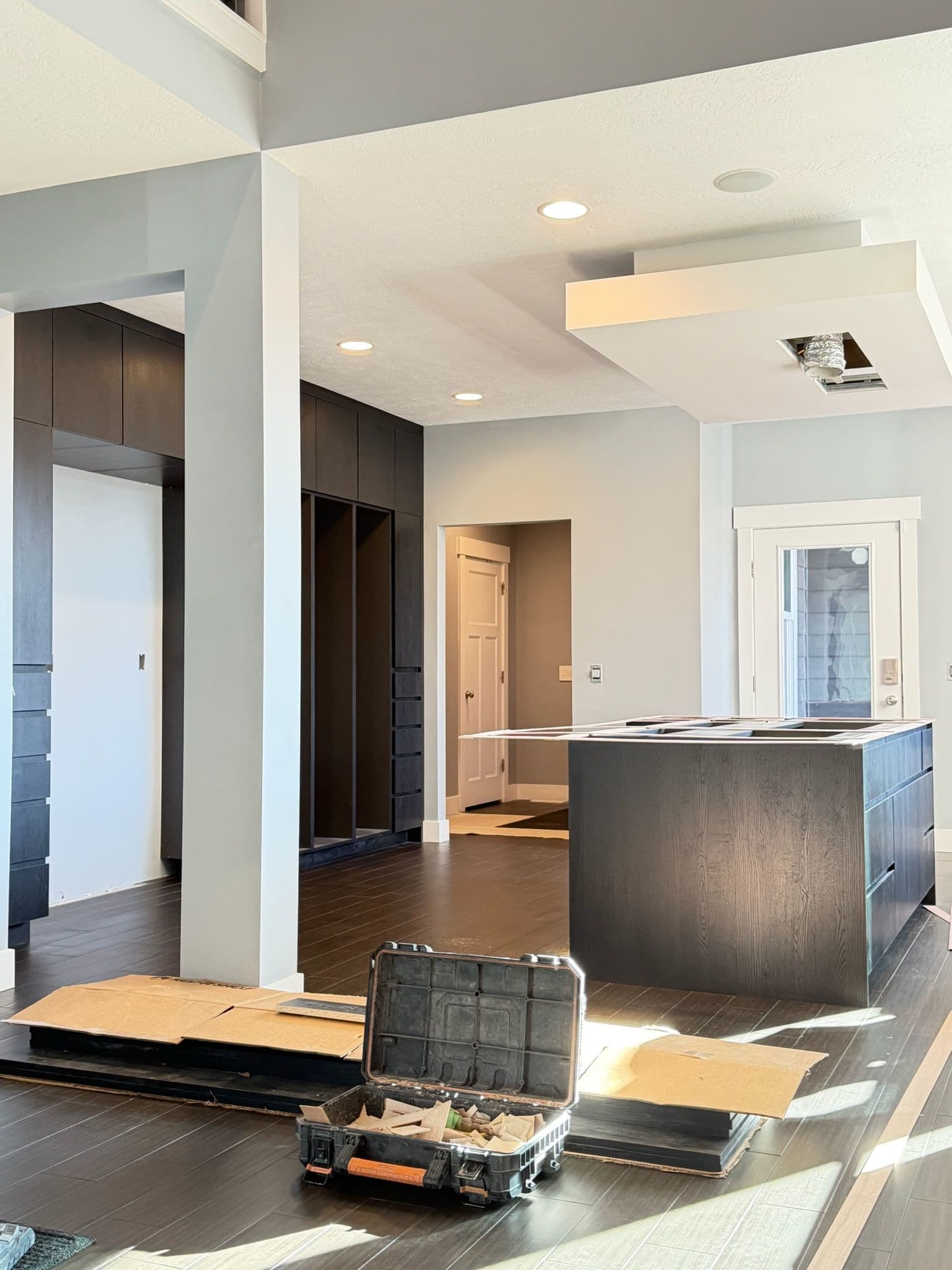 Project Sleek Black Cabinets Elevate Modern Kitchen Design image