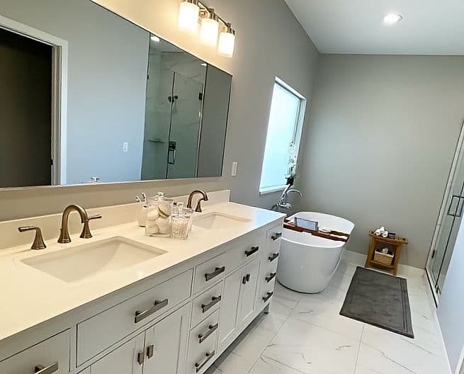 Project Luxurious Bathroom Remodel with Modern Flair image