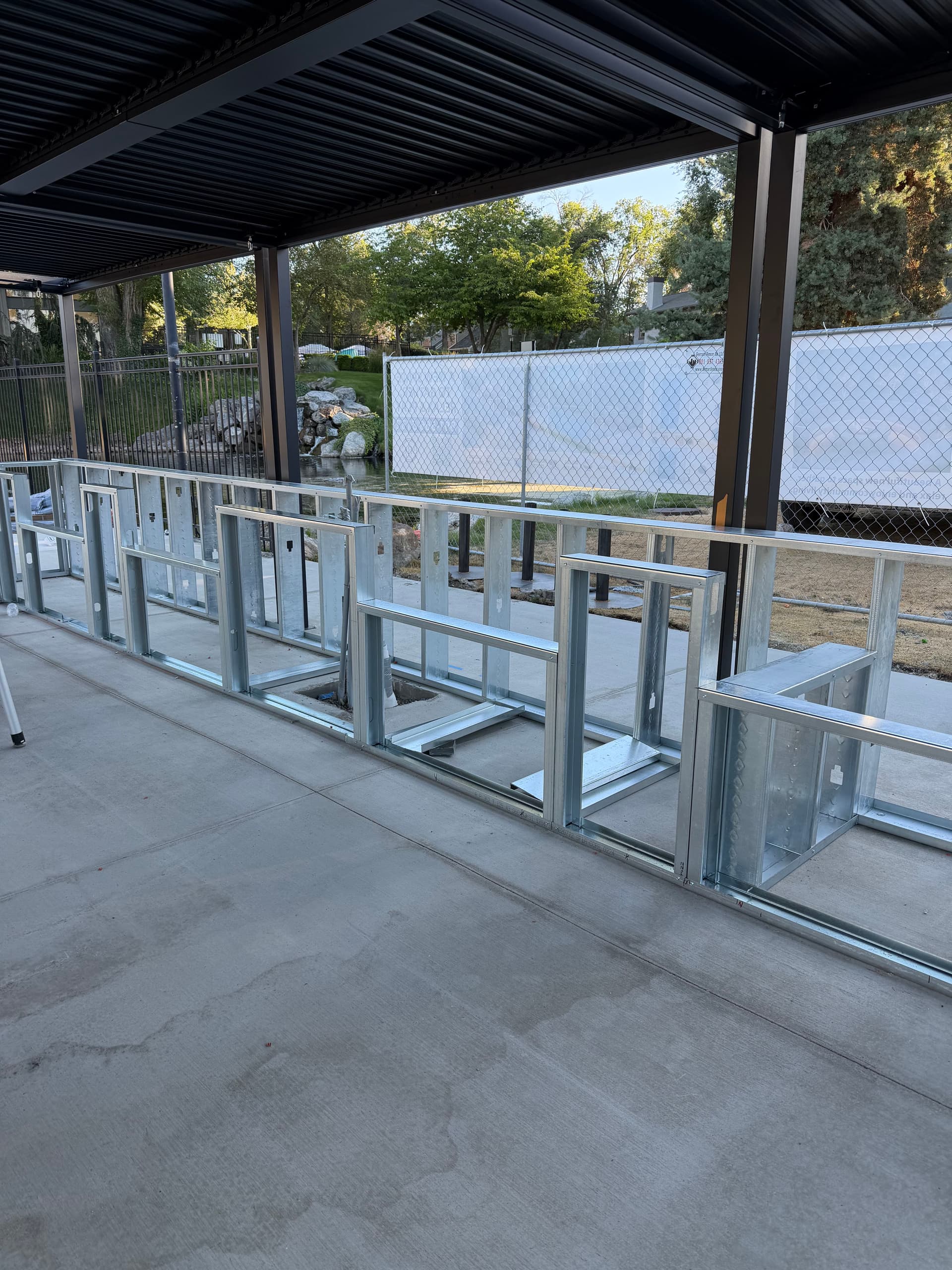 Built-In BBQ Framing Done Right for a Shared Outdoor Space image